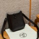 에르메스 Hermes Mini Evelyne 16cm clemence 46 Ebene/silver