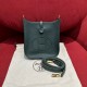 에르메스 Hermes Mini Evelyne 16cm clemence 60 Vert cypress/gold