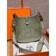 에르메스 Hermes Evelyne 29cm clemence Q1 Sauge/silver