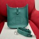 에르메스 Hermes Evelyne 29cm clemence W0 Vert Bosphore/silver