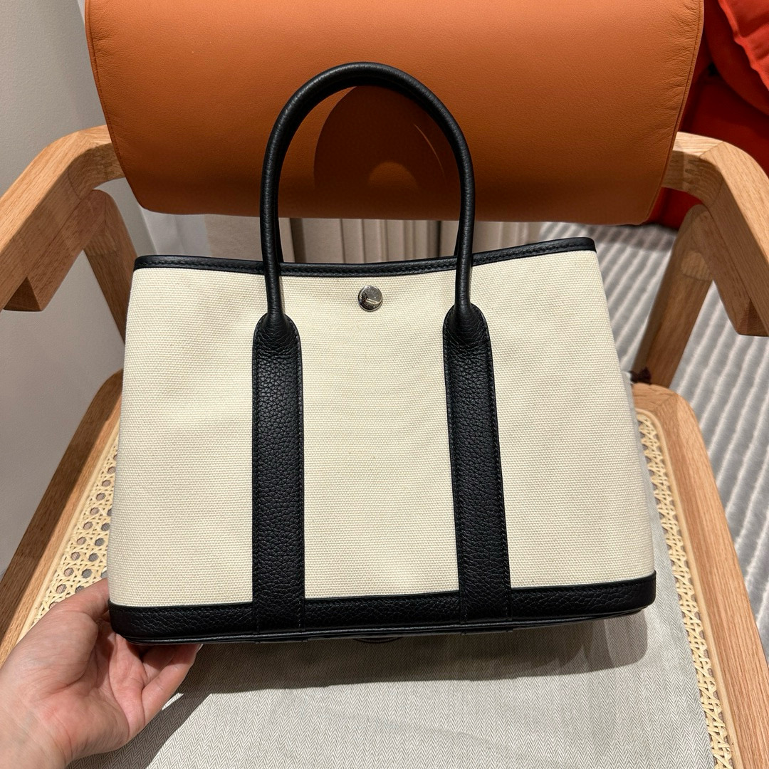 에르메스 Hermes Garden party 30cm 89 Noir/silver
