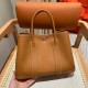 에르메스 Hermes Garden party 30cm Clemence 1H Toffee