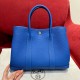 에르메스 Hermes Garden party 30cm Clemence 7E Blue brighton
