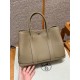 에르메스 Hermes Garden party 30cm Clemence 8Q Beige Marfa
