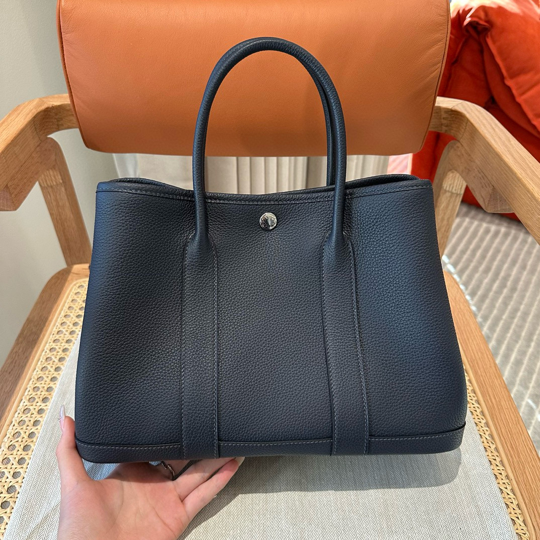 에르메스 Hermes Garden party 30cm Negonda 76 Blue indigo