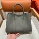 에르메스 Hermes Garden party 30cm Negonda OL Gris Mayer