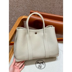 에르메스 Hermes Garden party 30cm vache country 8L Beton