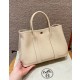 에르메스 Hermes Garden party 30cm vache country 10 Craie