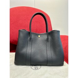 에르메스 Hermes Garden party 36cm Clemence 89 Noir/gold