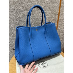 에르메스 Hermes Garden party 36cm Nedonga T7 Blue Hydra