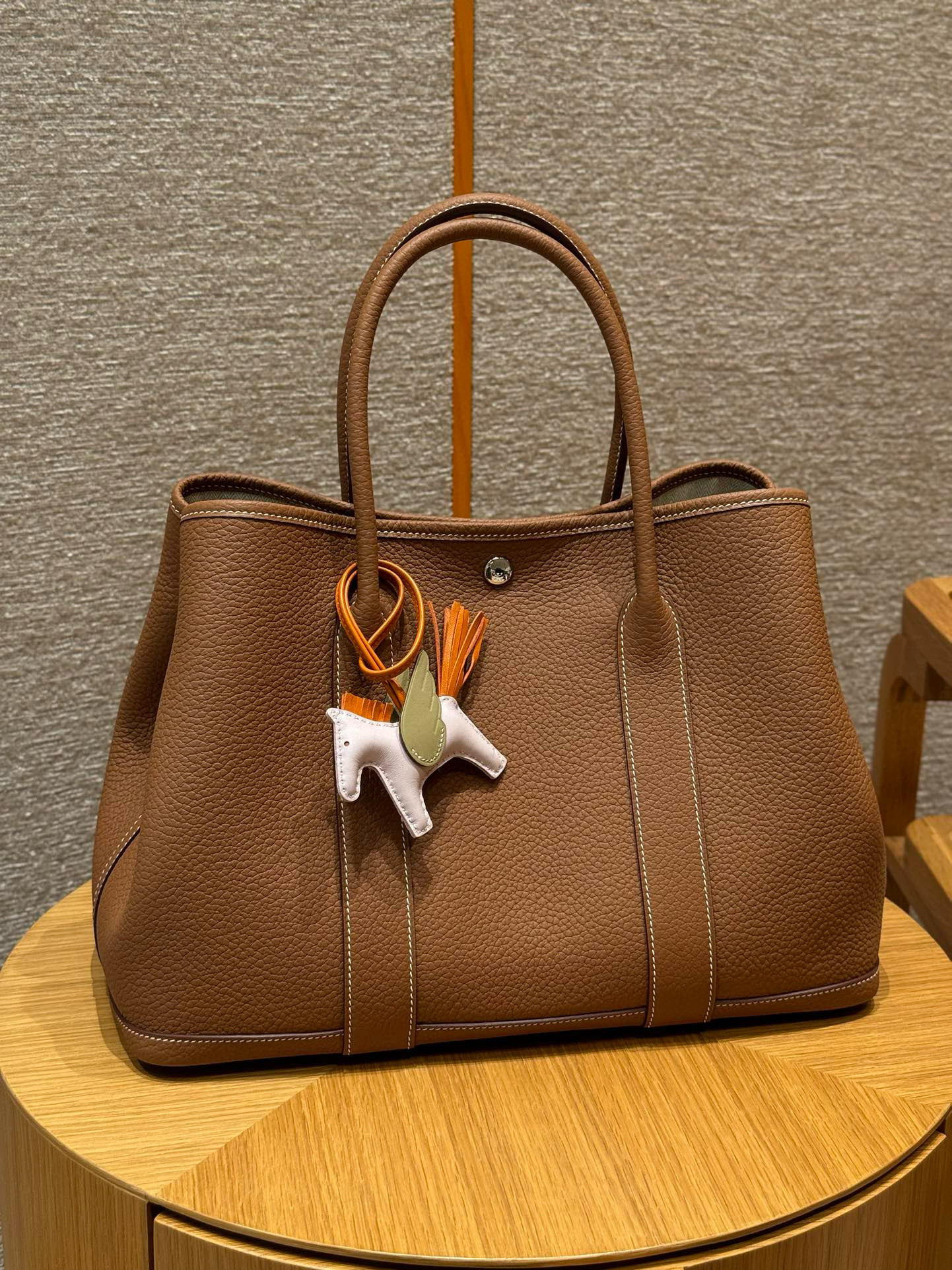 에르메스 Hermes Garden party 36cm vache country 37 Gold