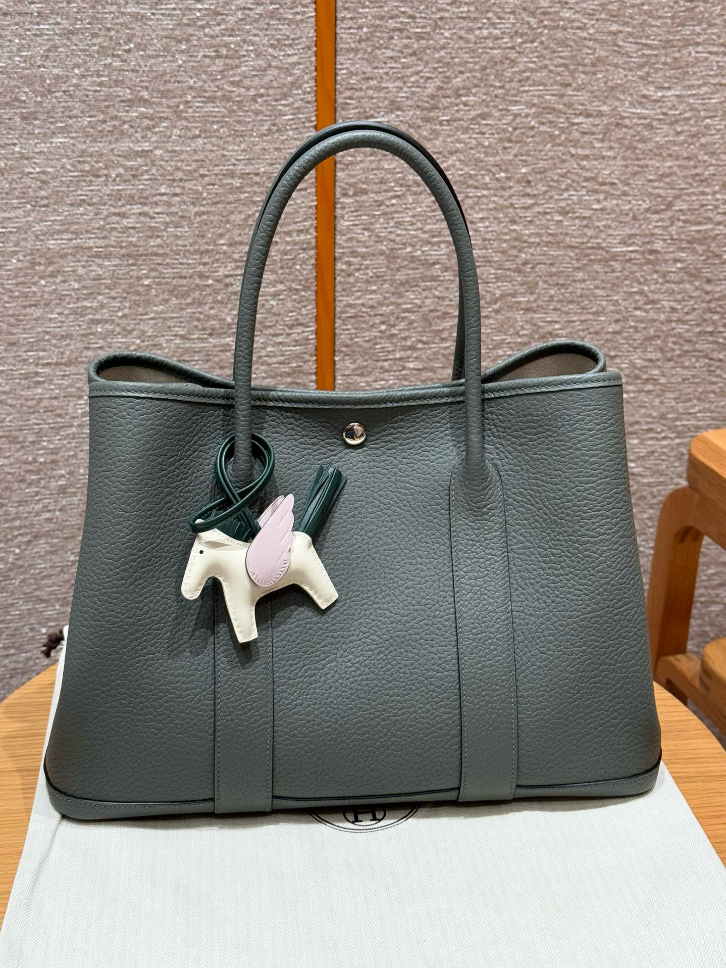 에르메스 Hermes Garden party 36cm vache country 63 Vert Amanda