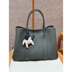 에르메스 Hermes Garden party 36cm vache country 63 Vert Amanda