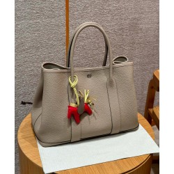 에르메스 Hermes Garden party 36cm vache country 81 Gris tourtelle