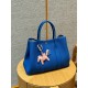 에르메스 Hermes Garden party 36cm vache country T7 Blue Hydra