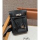 에르메스 Hermes Hac a dos 28cm Togo 89 noir/silver