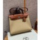 에르메스 Hermes Herbag 31cm canvas and cowhide