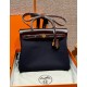 에르메스 Hermes Herbag 31cm canvas and cowhide 7U Blue Navy and 0G Rouge Seller/gold