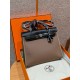 에르메스 Hermes Herbag 31cm canvas and cowhide 18 Etoupe and 89 noir/silver