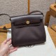 에르메스 Hermes Herbag mini 20cm canvas and cowhide ebene ebene/gold