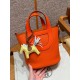 에르메스 Hermes in the loop 18cm Clemence 9J Feu/silver
