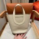 에르메스 Hermes in the loop 18cm Clemence 10 Craie/gold