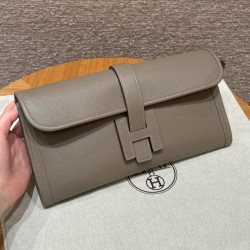 에르메스 Hermes  Jige Elan 29cm Swift 18 Etoupe
