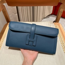 에르메스 Hermes  Jige Elan 29cm Swift WO Vert Bosphore and 60 Vert cypress