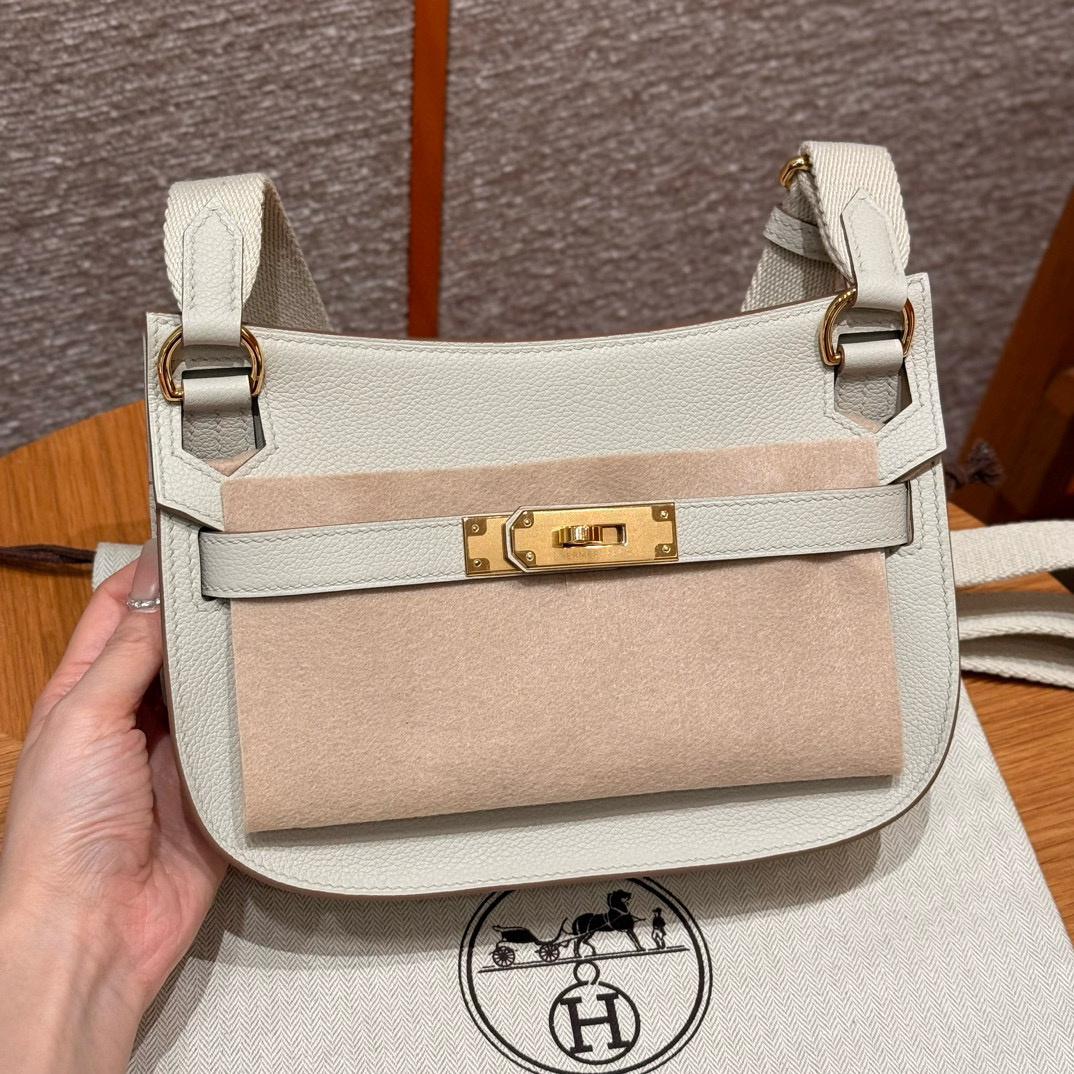 에르메스 Hermes Jypsiere mini 23cm evercolor 8L Beton/gold
