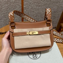 에르메스 Hermes Jypsiere mini 23cm evercolor 37 Gold/gold