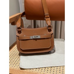 에르메스 Hermes Jypsiere mini 23cm evercolor 37 Gold/silver