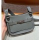 에르메스 Hermes Jypsiere mini 23cm Swift 0L Gris Meyer/silver
