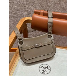 에르메스 Hermes Jypsiere mini 23cm Swift 18 Etoupe/silver