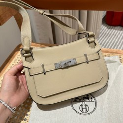 에르메스 Hermes Jypsiere mini 23cm Swift S2 Trench/silver