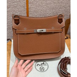 에르메스 Hermes Jypsiere 28cm clemence 37 Gold/silver