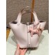 에르메스 Hermes Picotin lock 18cm clemence 09 Mauve pale/sliver