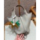 에르메스 Hermes Picotin lock 18cm clemence 80 Gris perle/sliver