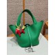에르메스 Hermes Picotin lock 22cm clemence 1K Bambou/silver