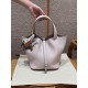 에르메스 Hermes Picotin lock 22cm clemence 09 Mauve pale/silver