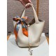 에르메스 Hermes Picotin lock 22cm clemence 10 Craie/gold