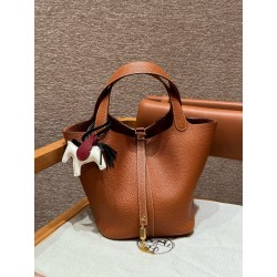 에르메스 Hermes Picotin lock 22cm clemence 37 Gold/gold