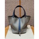 에르메스 Hermes Picotin lock 22cm clemence and Swift 4Z Girs Mouette R2 Blue Agate/silver