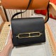에르메스 Hermes Roulis 23cm Swift 89 Noir/gold