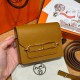 에르메스 Hermes Roulis slim12.5cm Chever 28 Caramel/gold