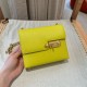 에르메스 Hermes Verrou 17cm Chèvre 9R Lime/gold