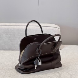 에르메스 Hermes Bolide relax 35cm Swift 46 Ebene/silver