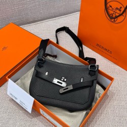 에르메스 Hermes Jypsiere mini Germany Leather 89 Noir/silver