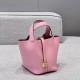 에르메스 Hermes Picotin 18cm TC 3Q Rose Sakura/gold