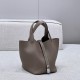 에르메스 Hermes Picotin 18cm TC 18 Etoupe/silver