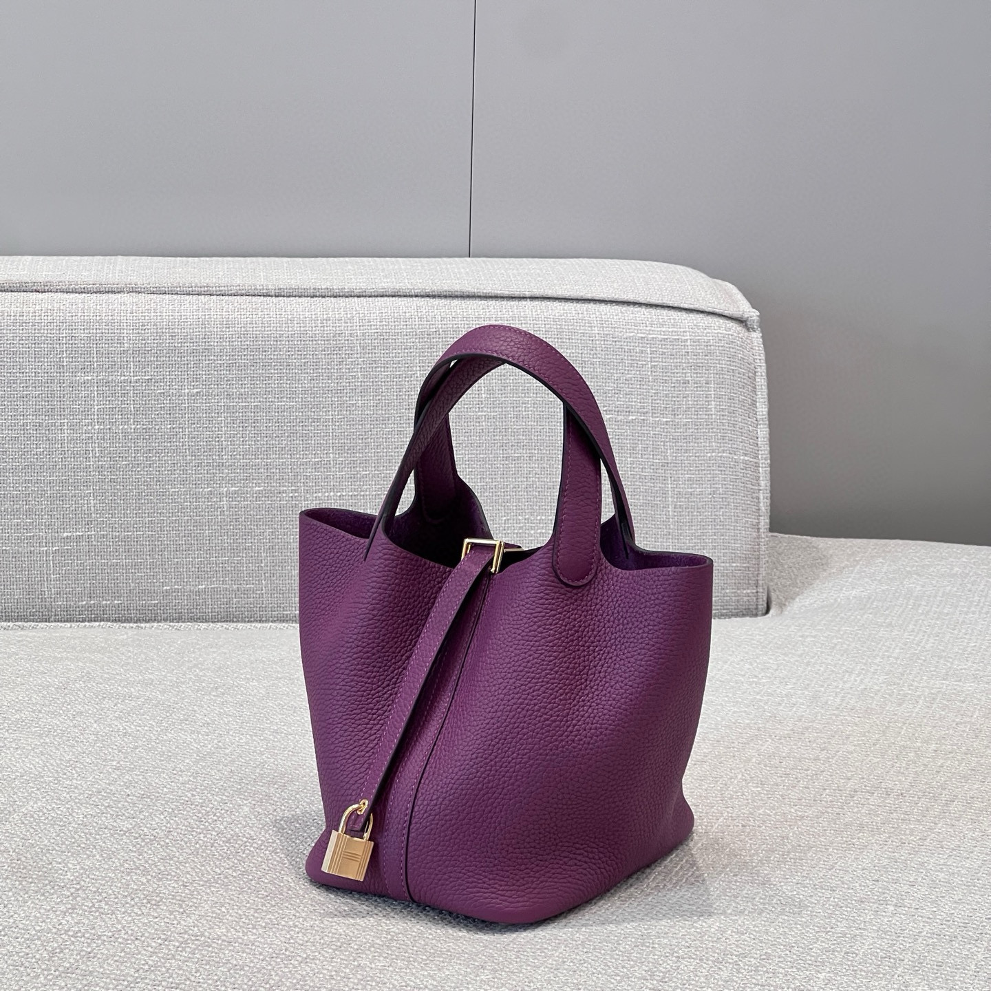 에르메스 Hermes Picotin 18cm TC P9 Anemone/gold